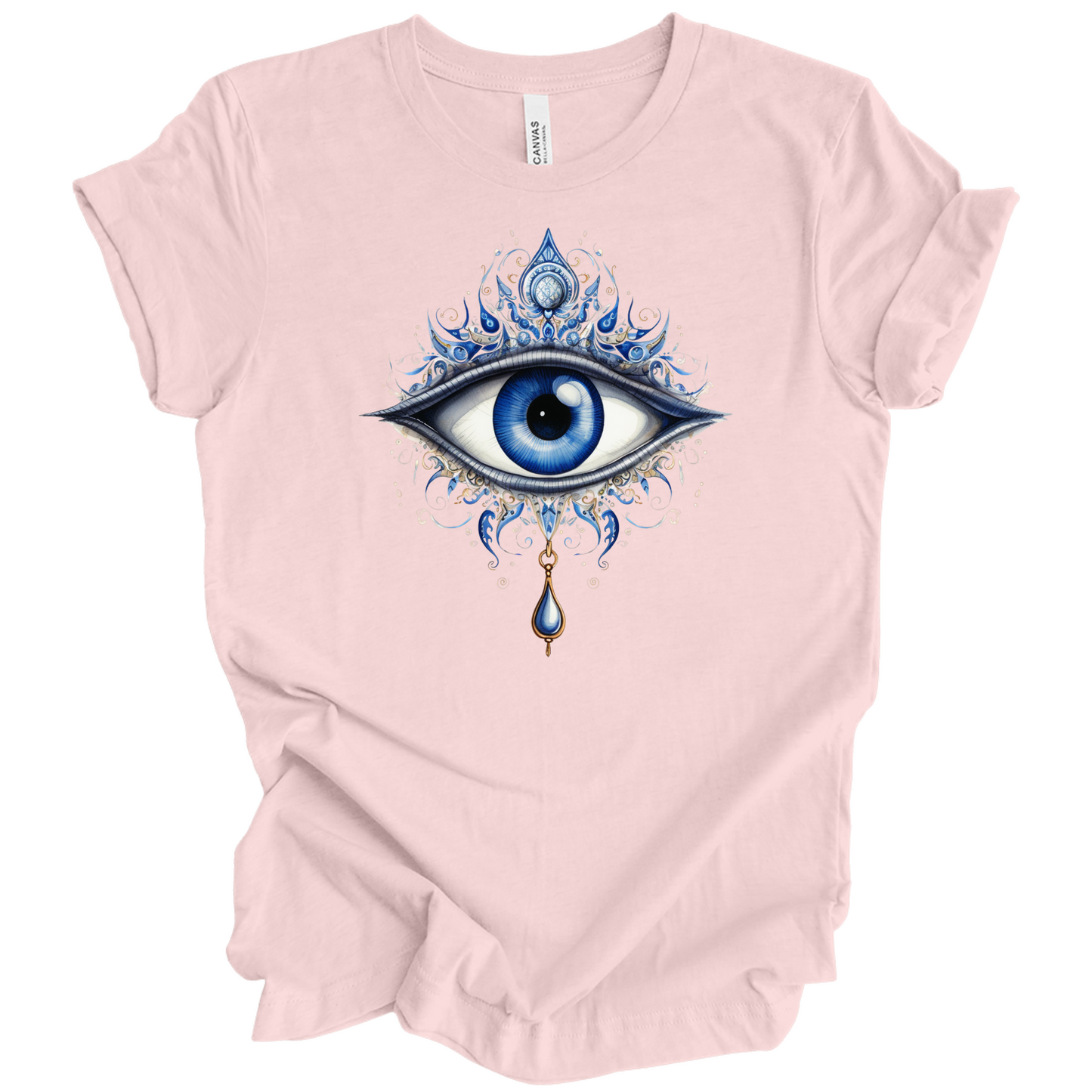 Mystic Gaze | Evil Eye Protection Tee – Boho Spiritual Streetwear