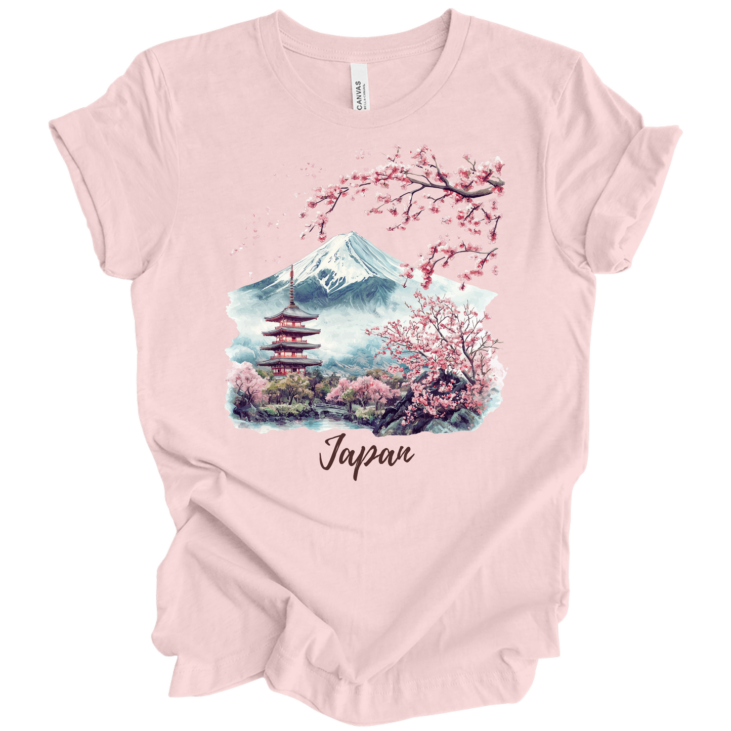 Serene Japan: Fuji & Temples Travel Tee