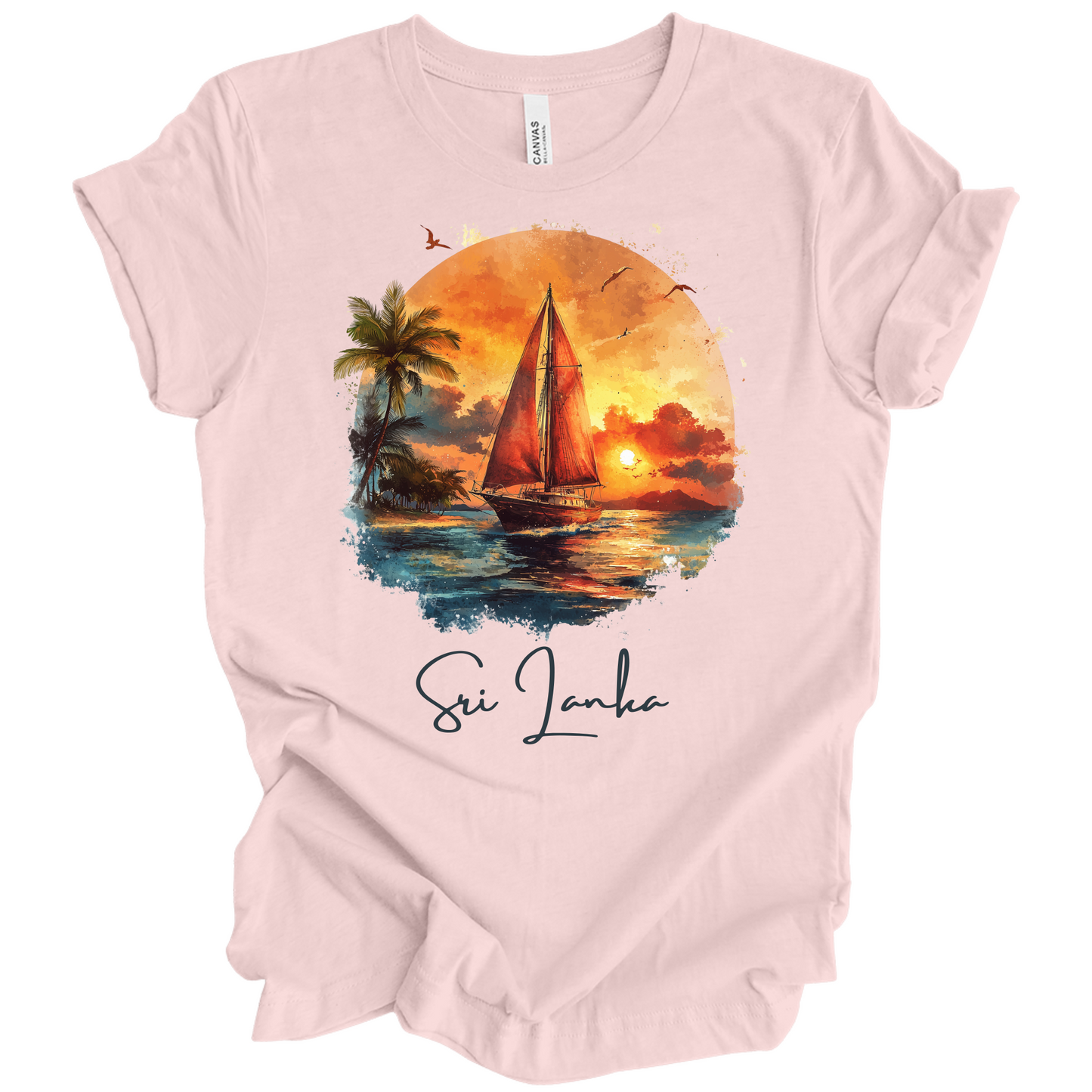 Sri Lanka Sunset Drift Tee