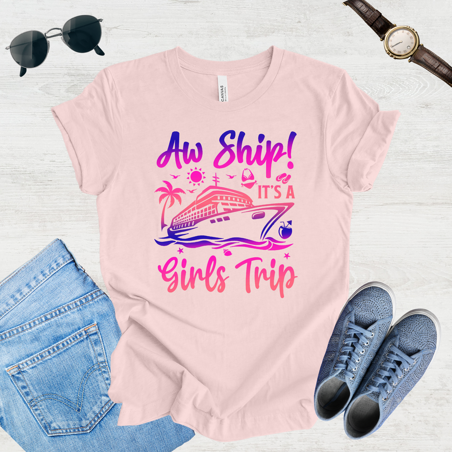 Aw Ship! Girls Trip Vibes Tee