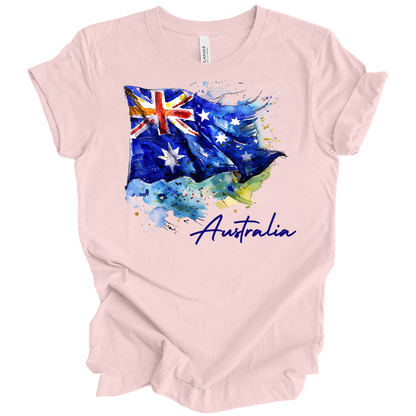 Aussie Pride Artistic Flag Tee
