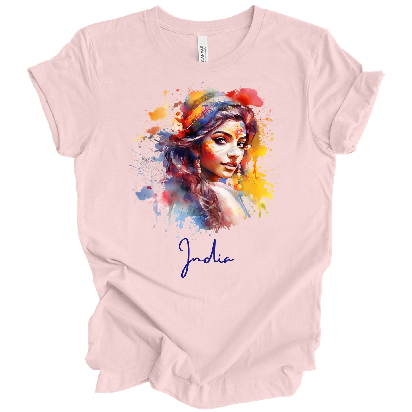 Holi Glow: Vibrant Beauty India Tee