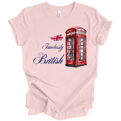Timelessly British Red Phone Booth Unisex T-shirt