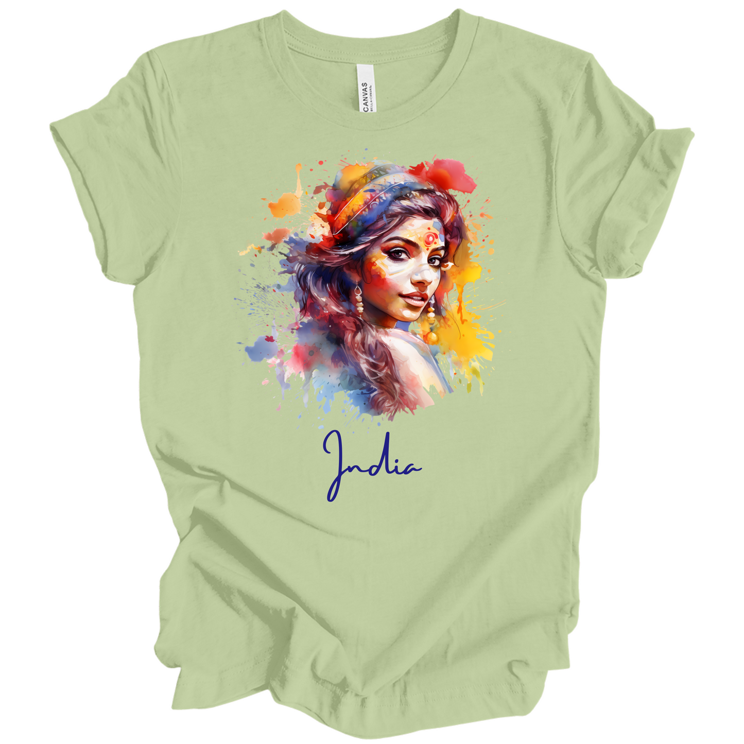 Holi Glow: Vibrant Beauty India Tee