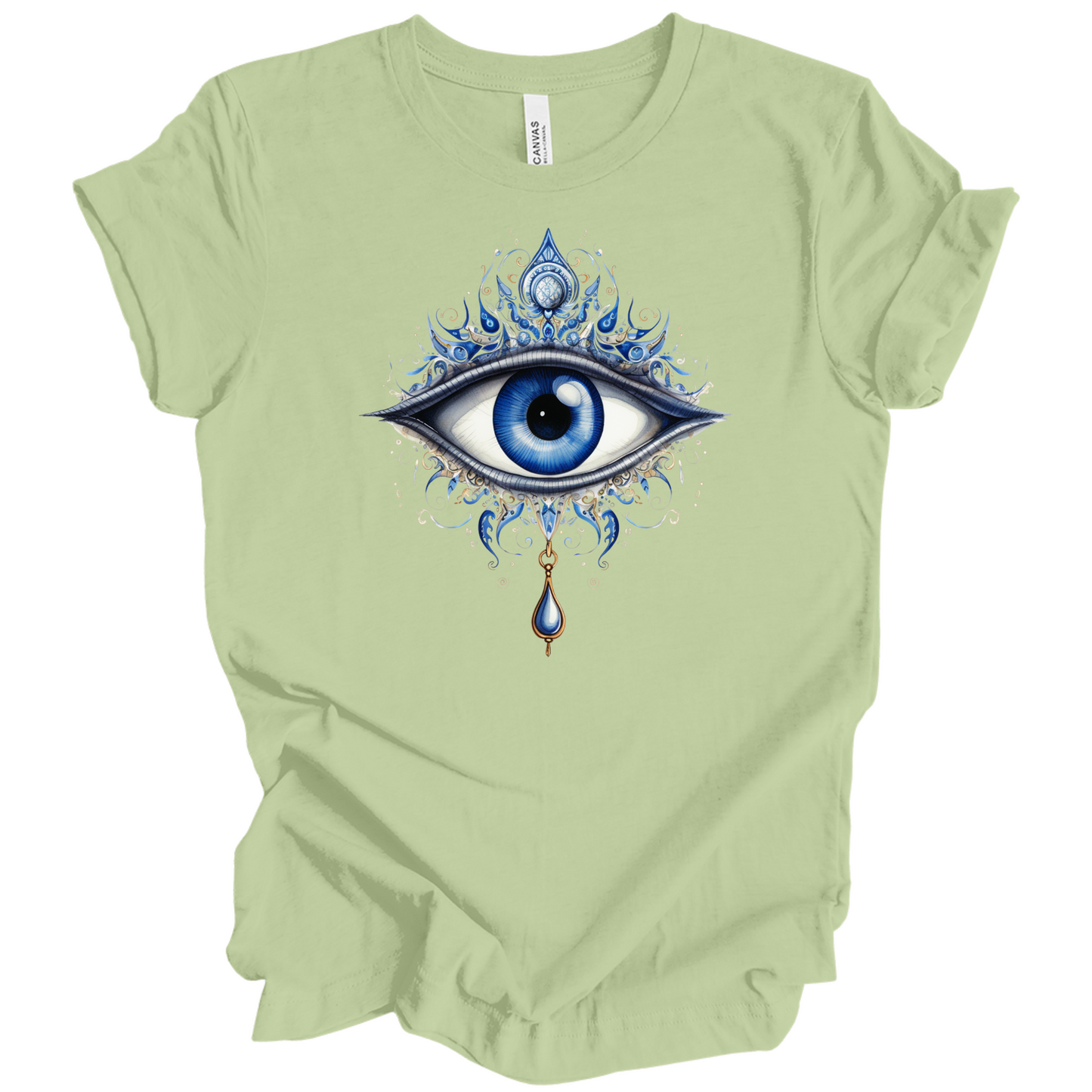 Mystic Gaze | Evil Eye Protection Tee – Boho Spiritual Streetwear