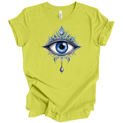 Mystic Gaze | Evil Eye Protection Tee – Boho Spiritual Streetwear