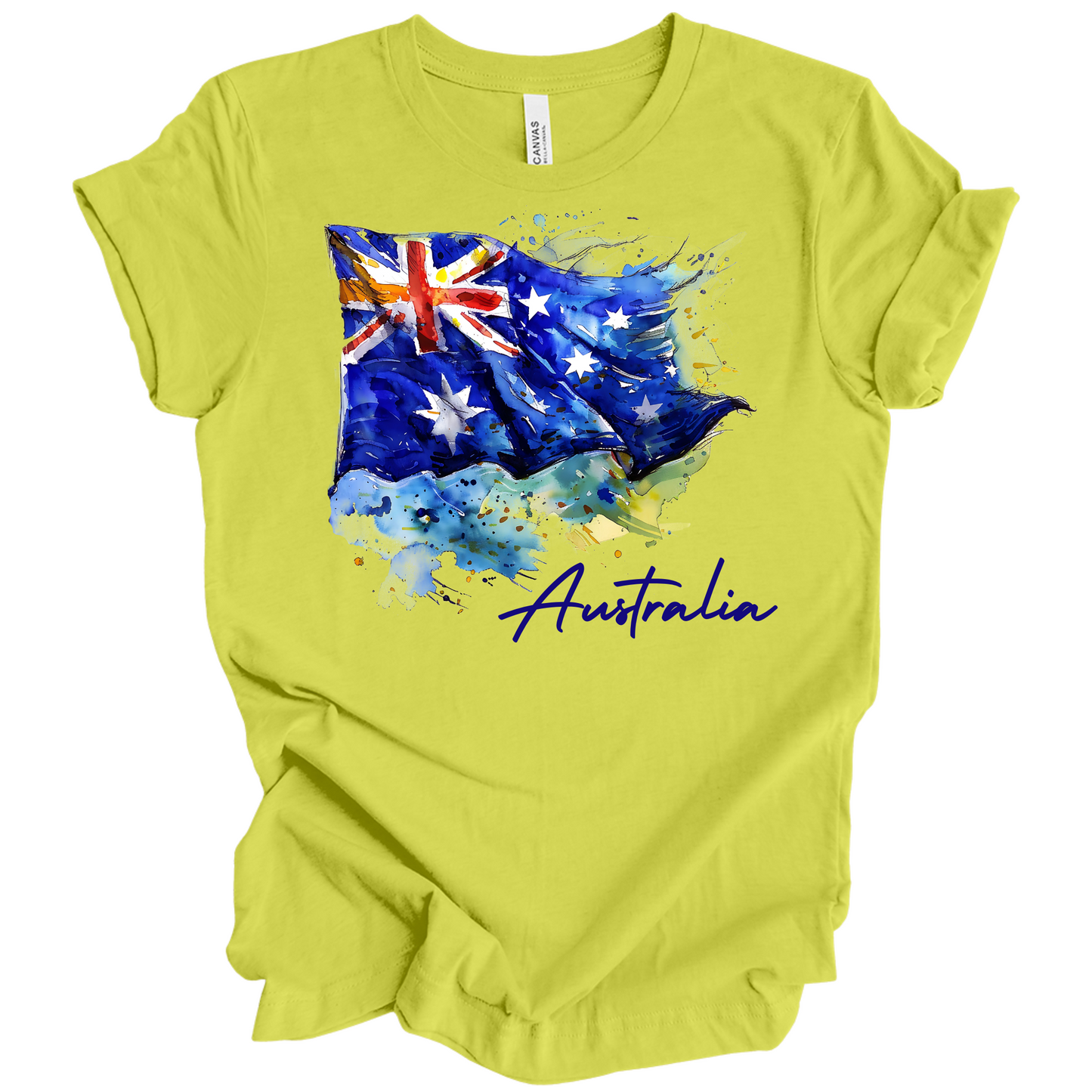 Aussie Pride Artistic Flag Tee