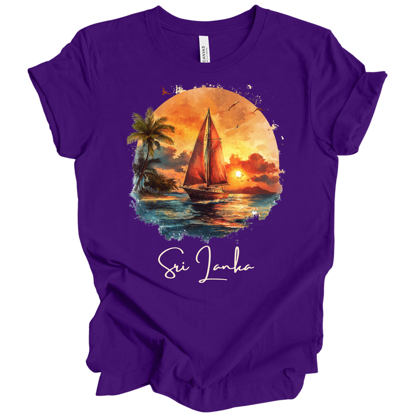 Sri Lanka Sunset Drift Tee