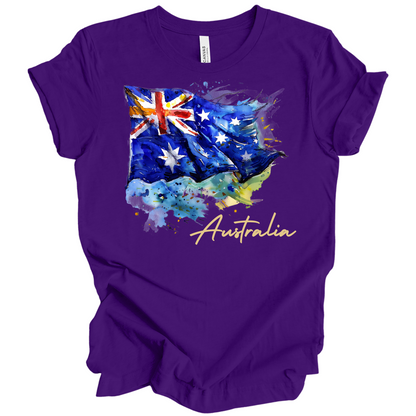 Aussie Pride Artistic Flag Tee
