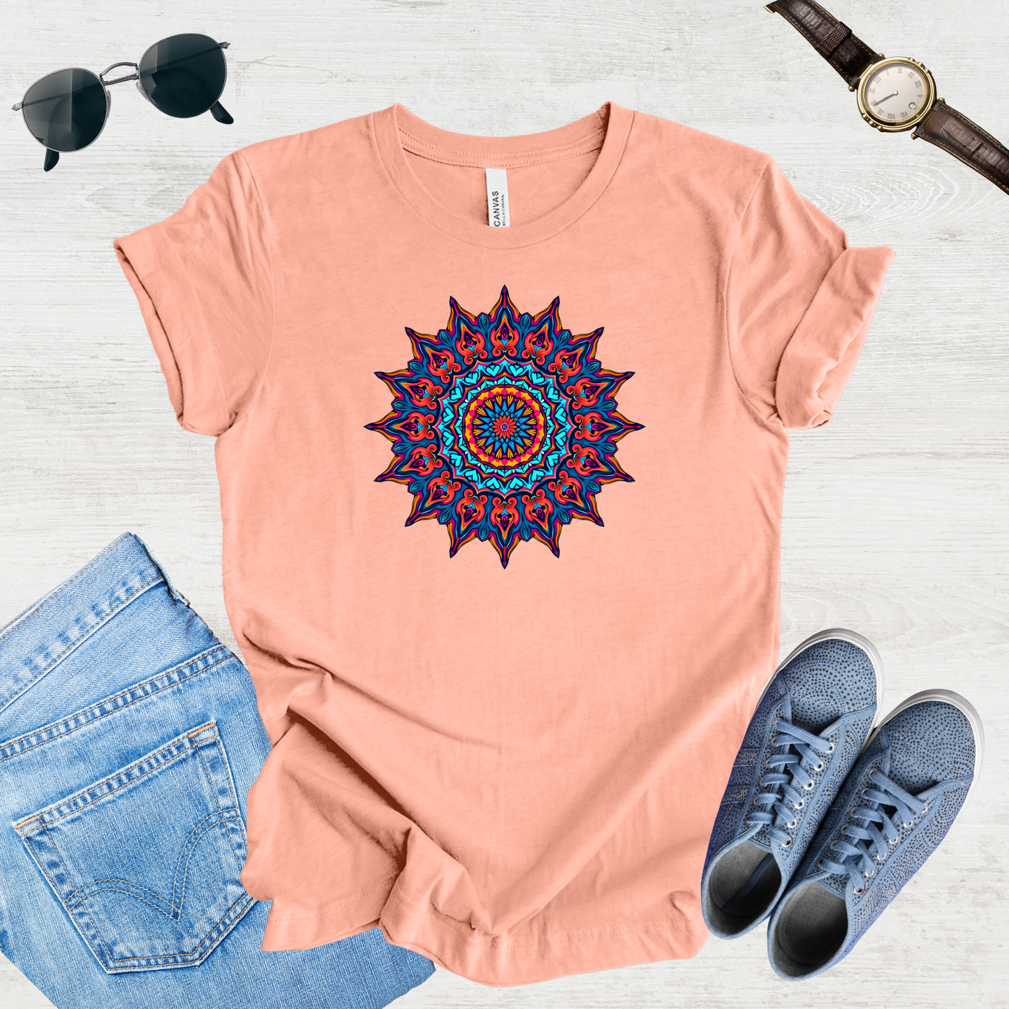 Radiant Mandala Unisex Tee