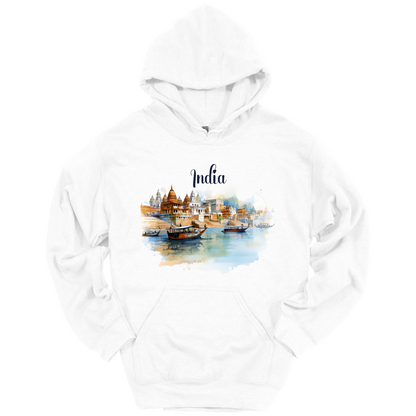 Sacred Waters: Ganga River India Hoodie