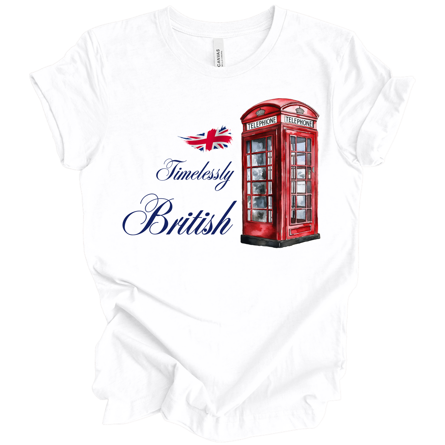 Timelessly British Red Phone Booth Unisex T-shirt