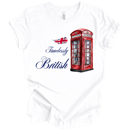 Timelessly British Red Phone Booth Unisex T-shirt