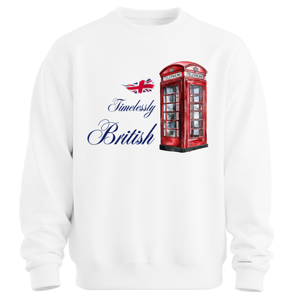 Timelessly British Red Phone Booth Unisex Sweatshirt