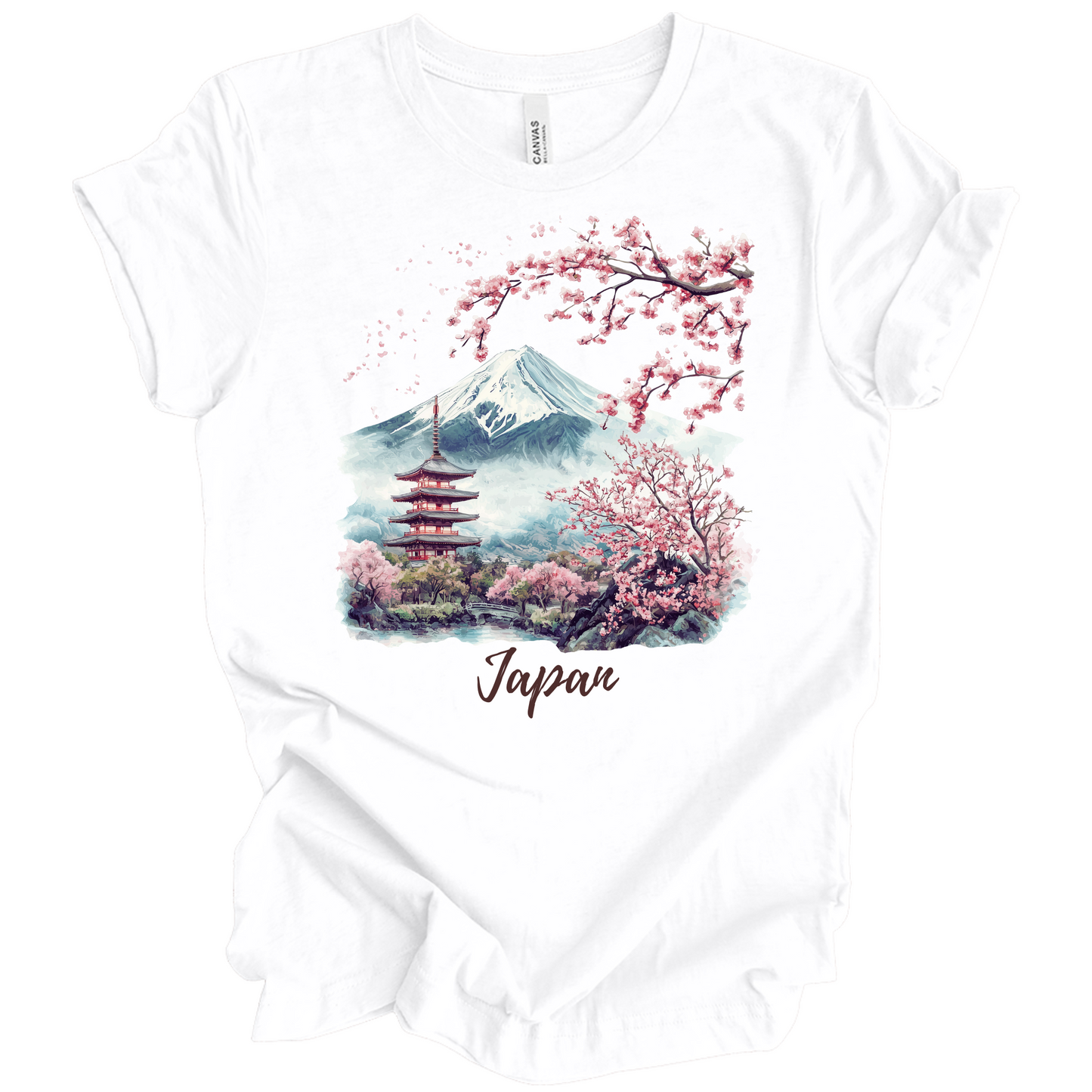 Serene Japan: Fuji & Temples Travel Tee