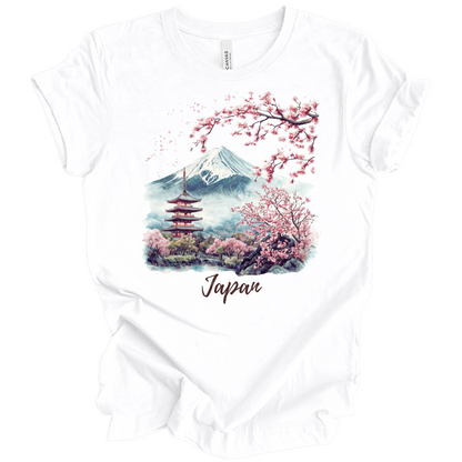 Serene Japan: Fuji & Temples Travel Tee
