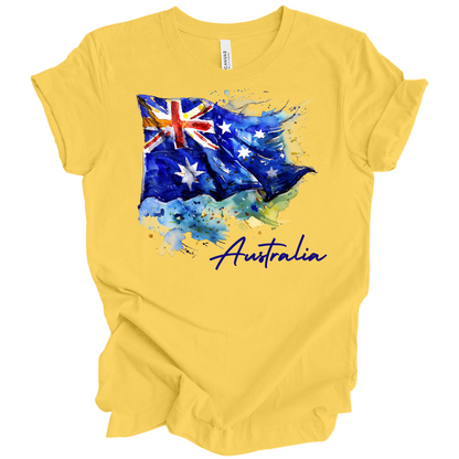 Aussie Pride Artistic Flag Tee